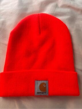 Carhartt Kids Neon Orange Cuffed Beanie